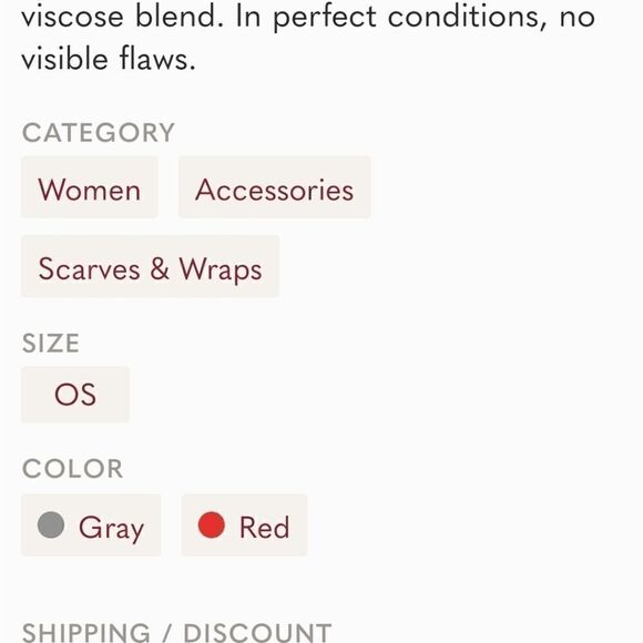 J CREW Scarf with Tassels - Picture 4 of 4